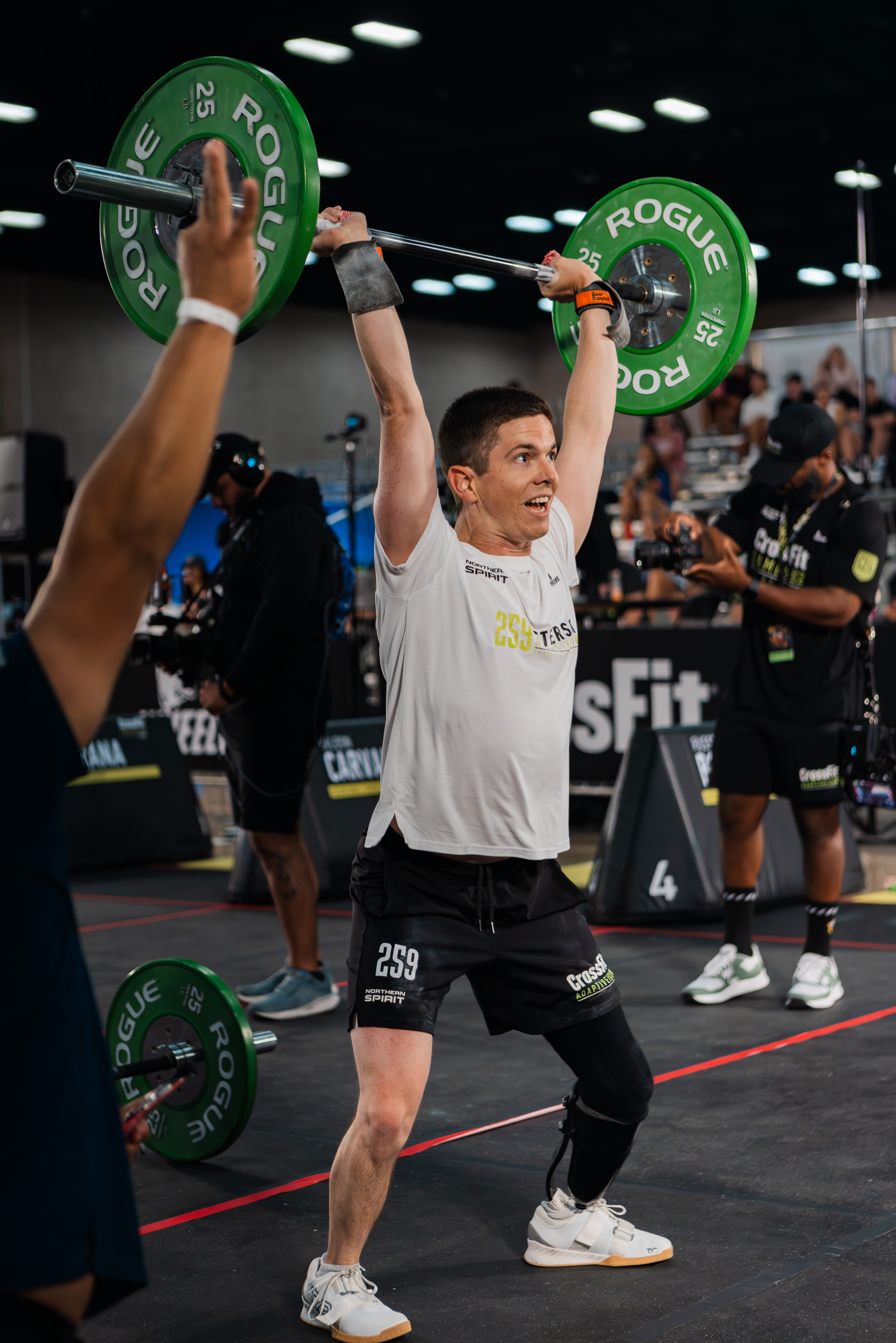 Michael competing in CrossFit as an adaptive athlete